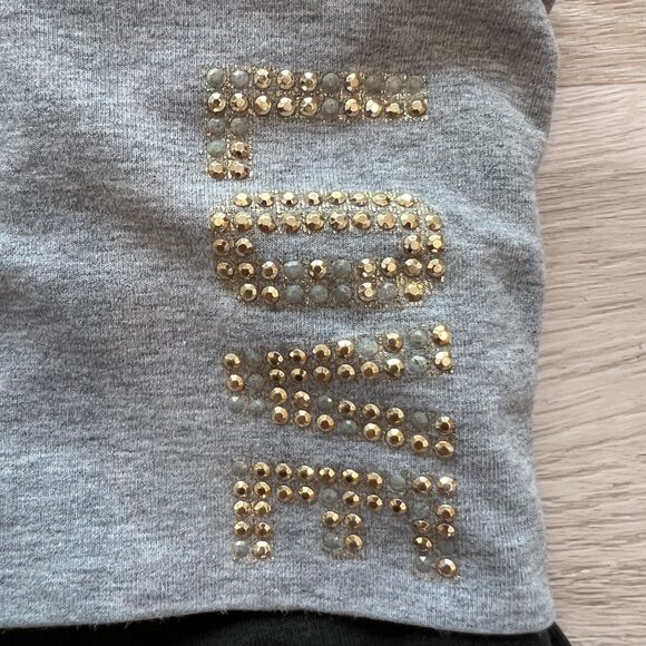 Y2K PINK Victoria's Secret Fold-Over Yoga Leggings Black-Size S - Picture 6 of 10